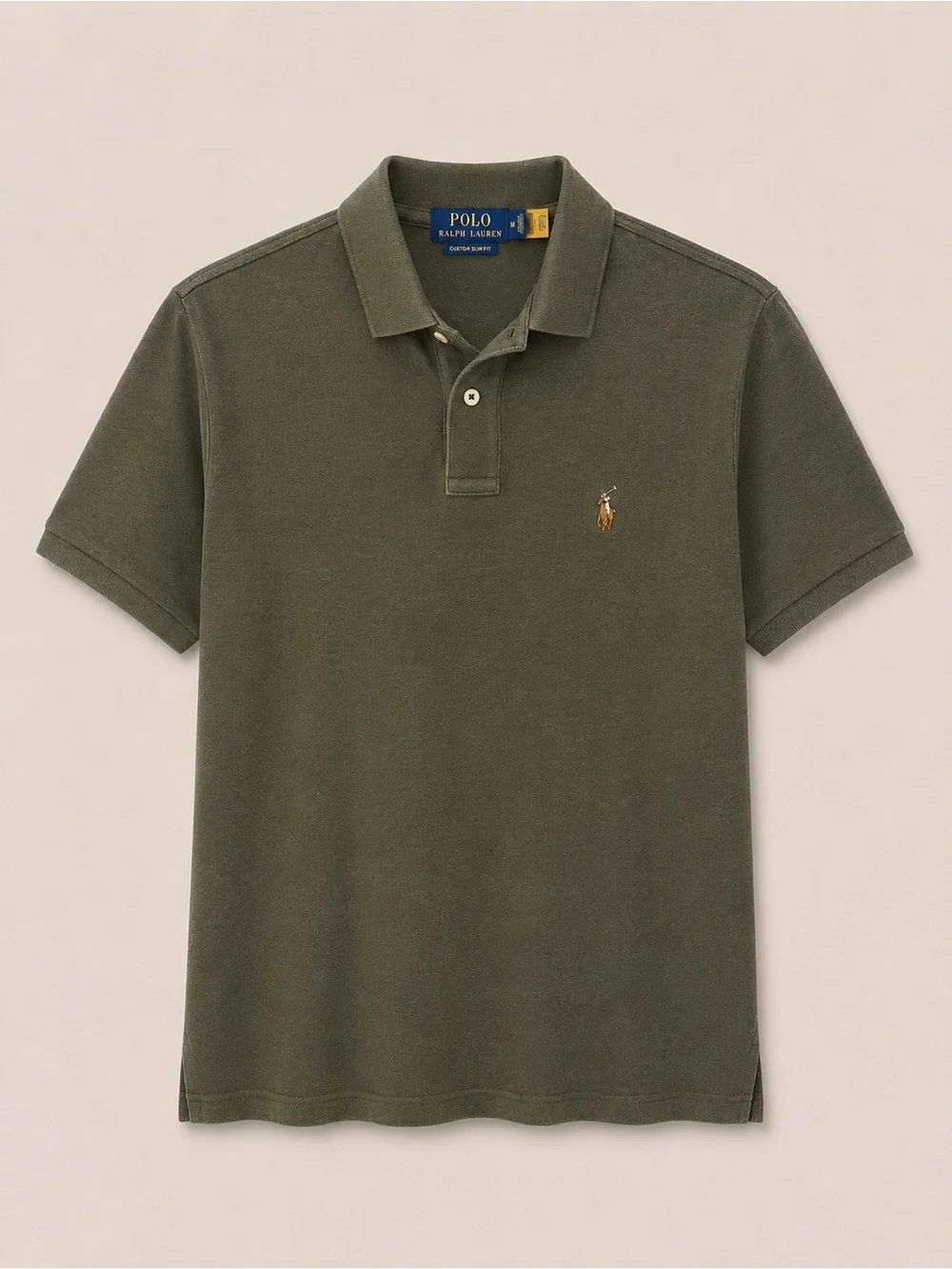 Polo by Ralph Lauren Olive Green Short-Sleeve Cotton Polo